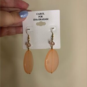 Peach Dangle Earrings